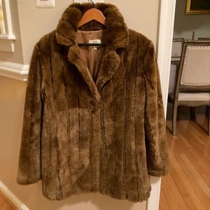 Faux fur coat
